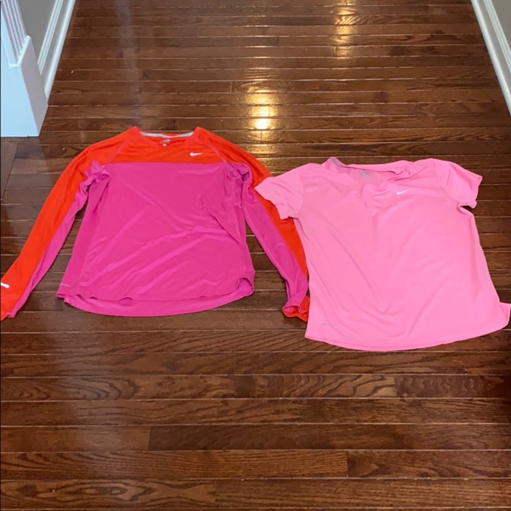 Nike running dri fit shirts size large